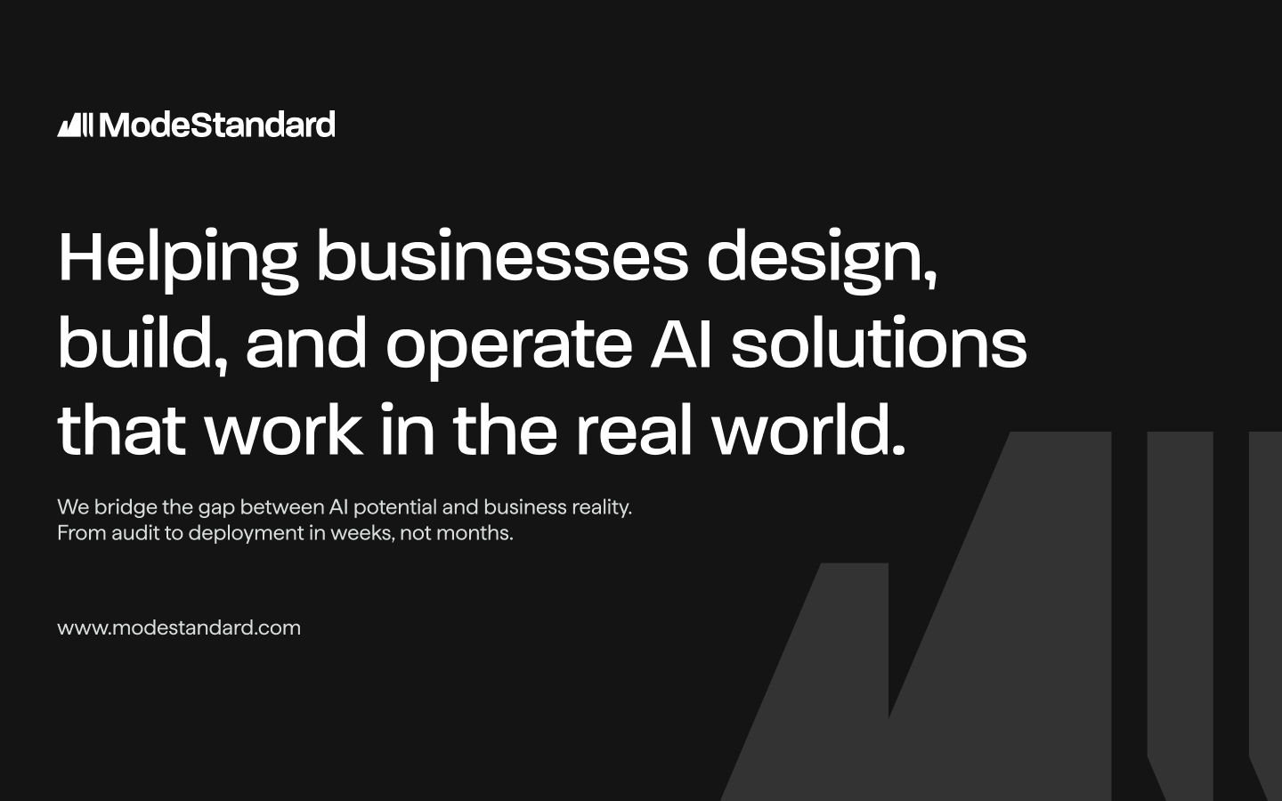 Mode Standard | AI Implementation for Business
